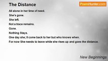 New Beginnings - The Distance
