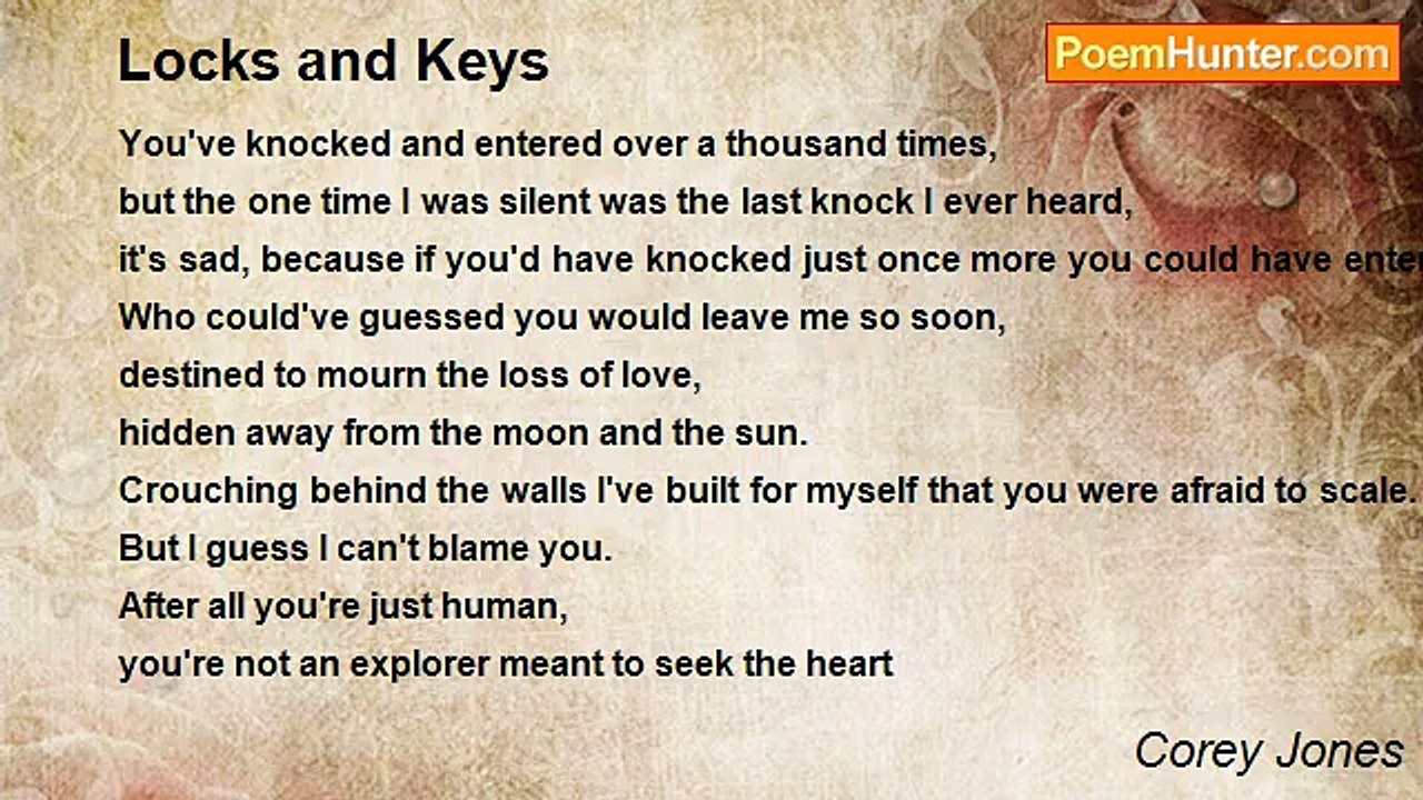 Corey Jones - Locks and Keys