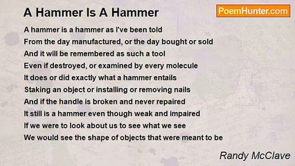 Randy McClave - A Hammer Is A Hammer