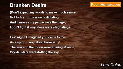 Lora Colon - Drunken Desire