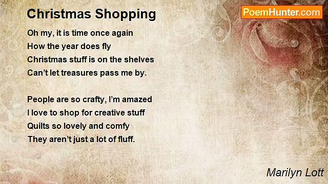 Marilyn Lott - Christmas Shopping