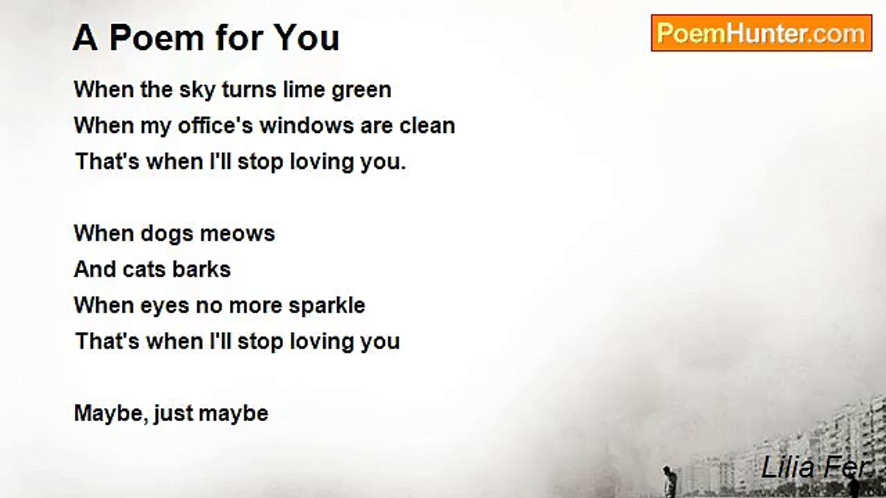 Lilia Fer. - A Poem for You