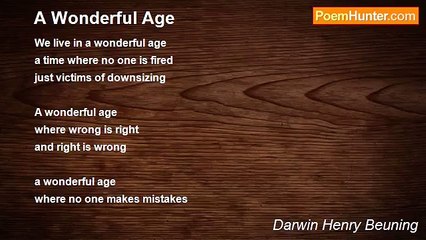 Darwin Henry Beuning - A Wonderful Age