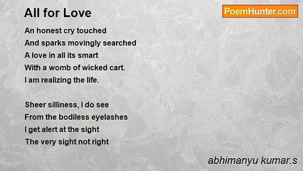 abhimanyu kumar.s - All for Love