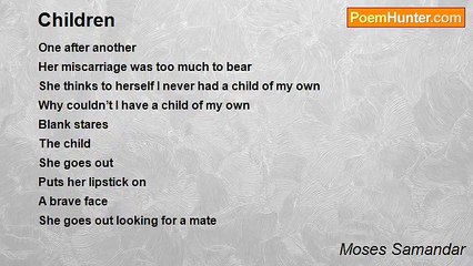 Moses Samandar - Children