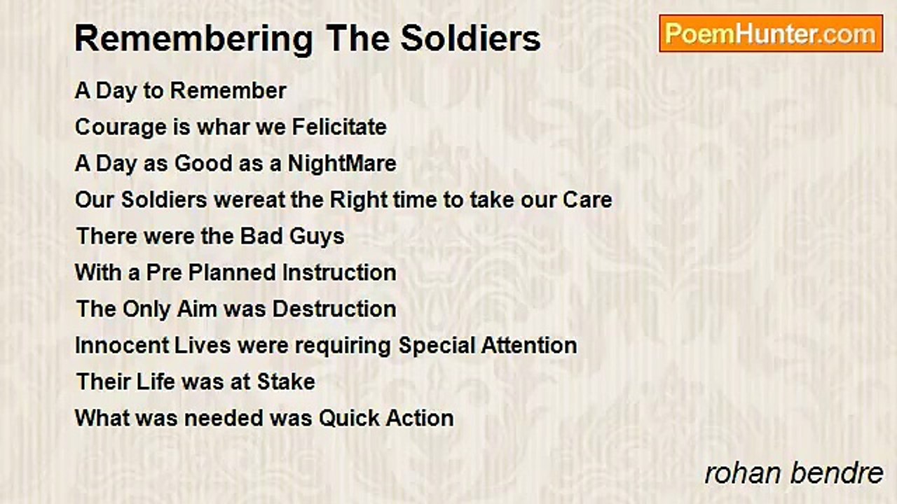 rohan bendre - Remembering The Soldiers