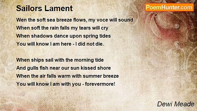 Dewi Meade - Sailors Lament