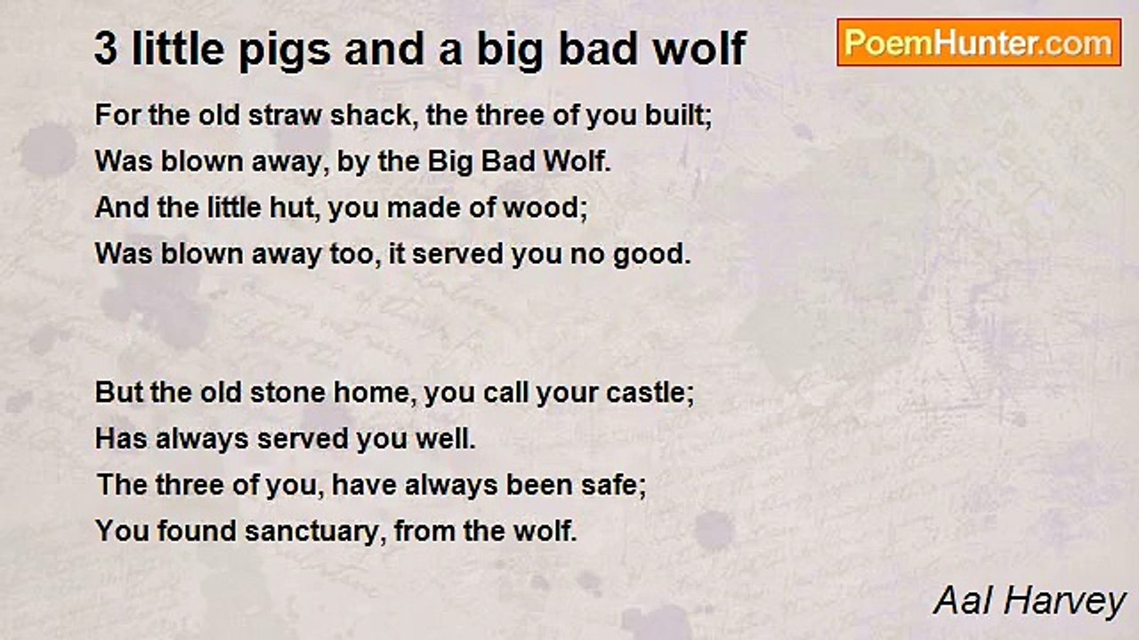 AaI Harvey - 3 little pigs and a big bad wolf