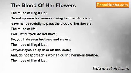 Edward Kofi Louis - The Blood Of Her Flowers