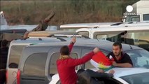قوات البشمركة وطلائع المقاتلين الأكراد العراقيين يصلون إلى تركيا
