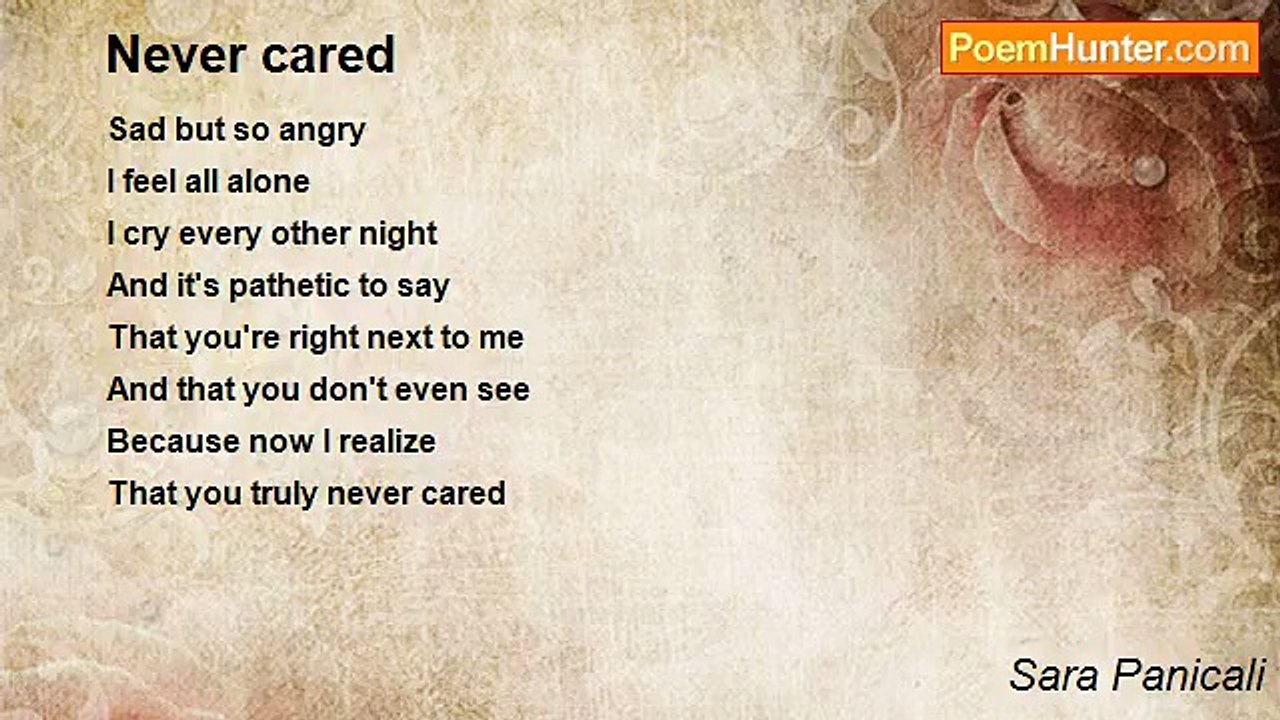 Sara Panicali - Never cared