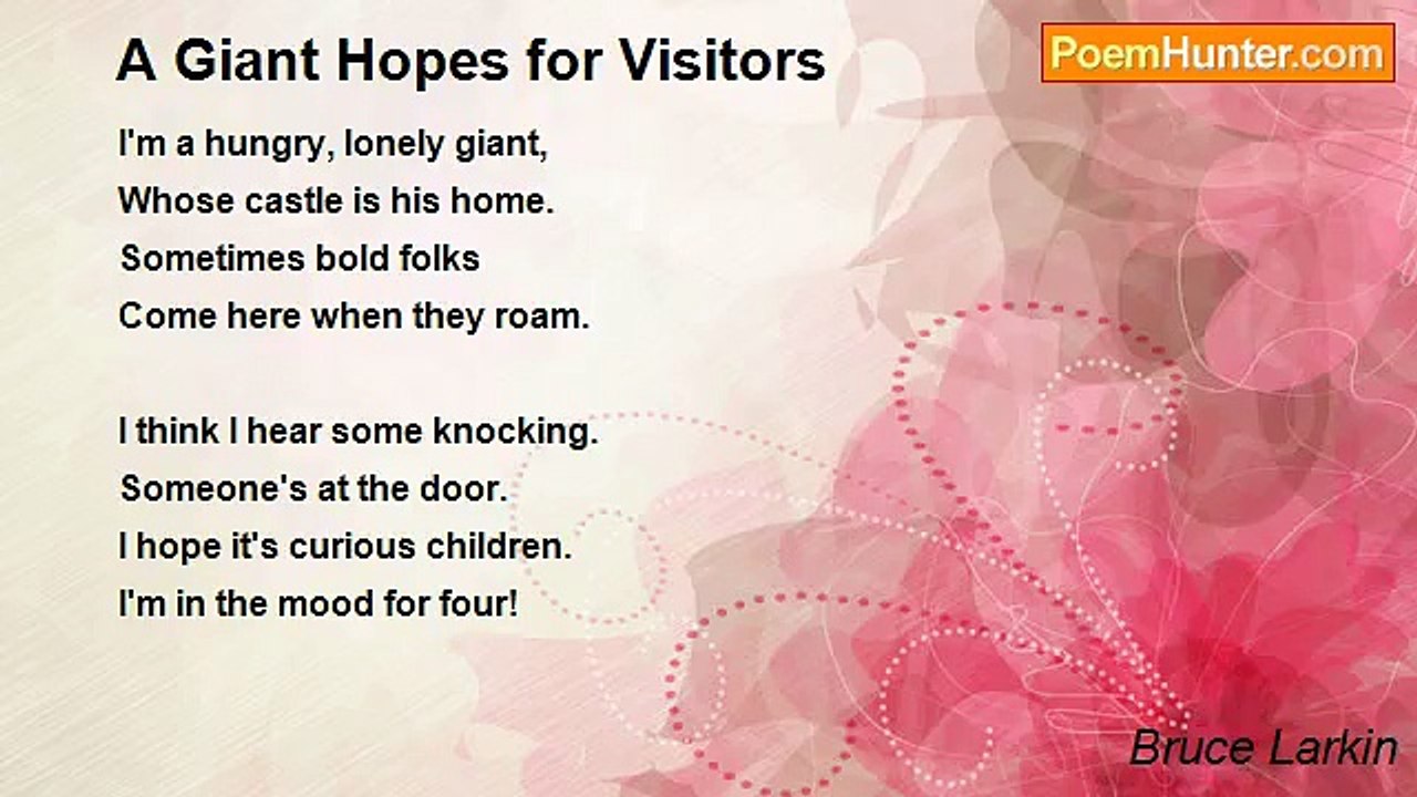 Bruce Larkin - A Giant Hopes for Visitors