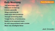 Jack Growden - Early Mourning