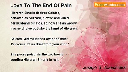 Joseph S. Josephides - Love To The End Of Pain