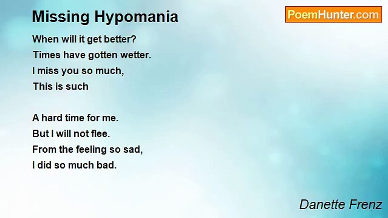 Danette Frenz - Missing Hypomania