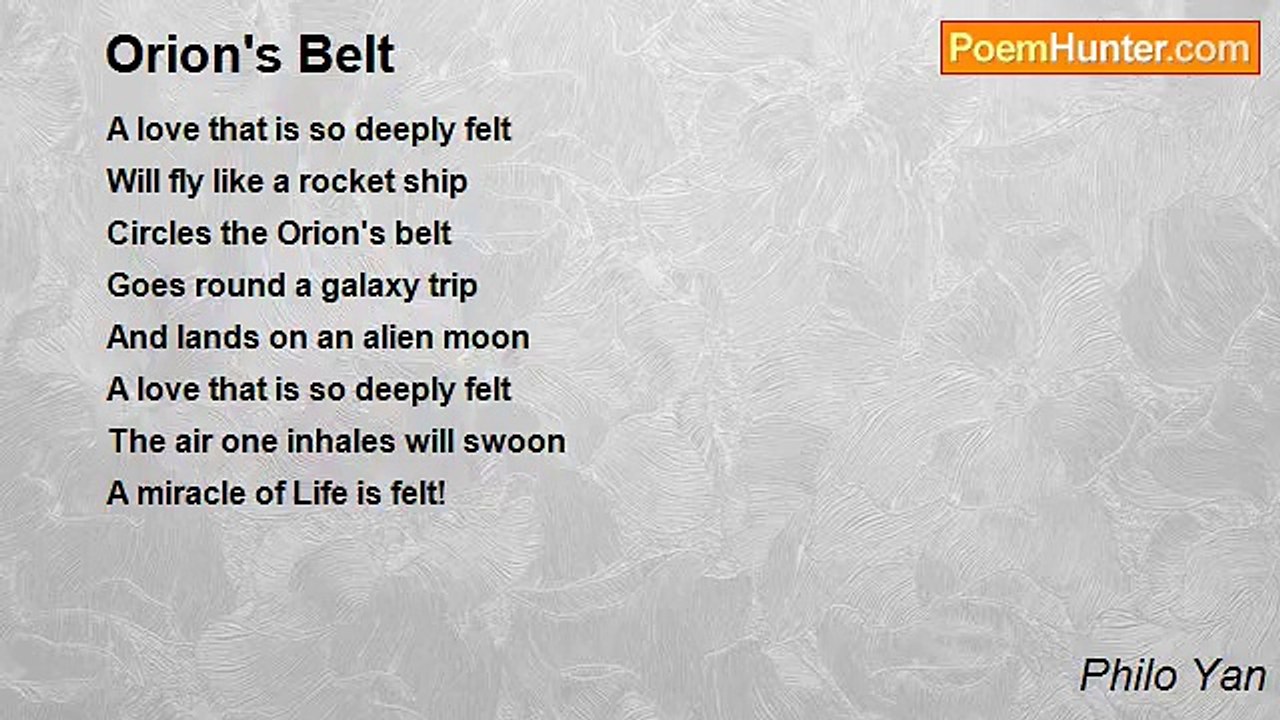 Philo Yan - Orion's Belt