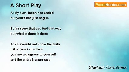 Sheldon Carruthers - A Short Play
