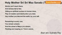 Bazi alis Subrata Ray - Holy Mother Sri Sri Maa Sarada (The Mother figure of Ramakrishna Math And Mission)