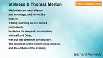 Bernard Kennedy - Stillness & Thomas Merton