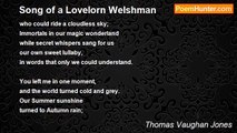 Thomas Vaughan Jones - Song of a Lovelorn Welshman