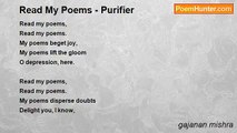 gajanan mishra - Read My Poems - Purifier