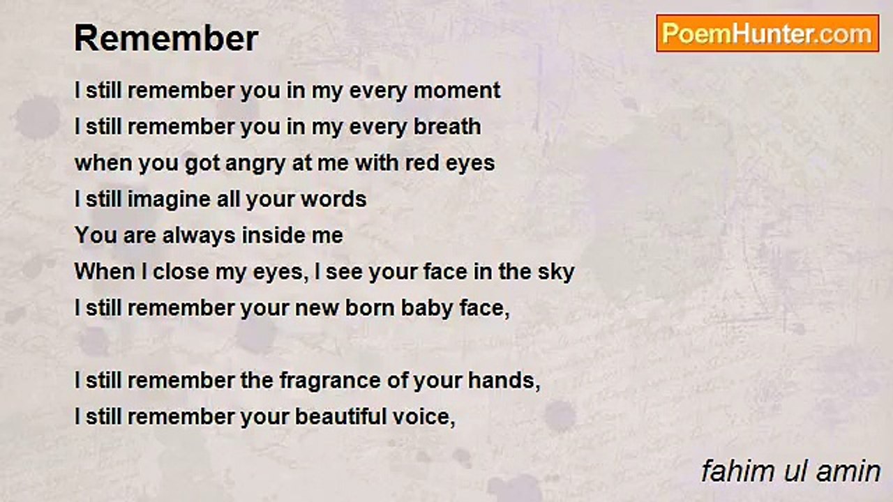 fahim ul amin - Remember