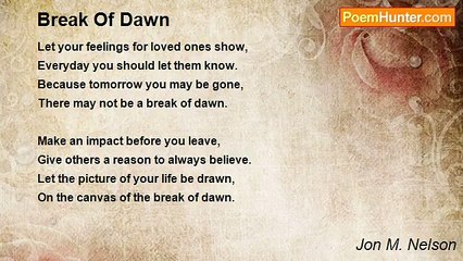 Jon M. Nelson - Break Of Dawn