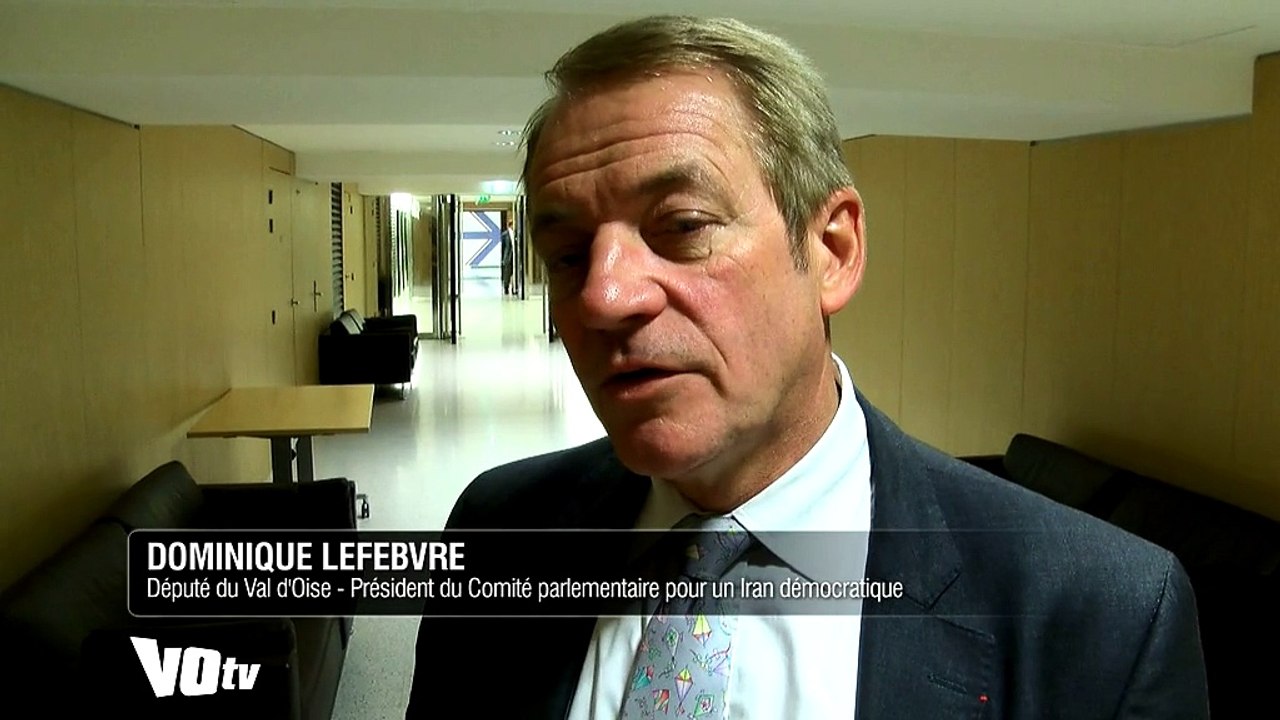Dominique Lefebvre député du Val d'Oise, président du Comité parlementaire pour un Iran démocratique