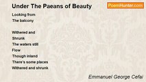 Emmanuel George Cefai - Under The Paeans of Beauty