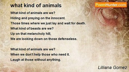 Lilliana Gomez - what kind of animals