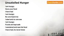 JOBY JOHN - Unsatisfied Hunger