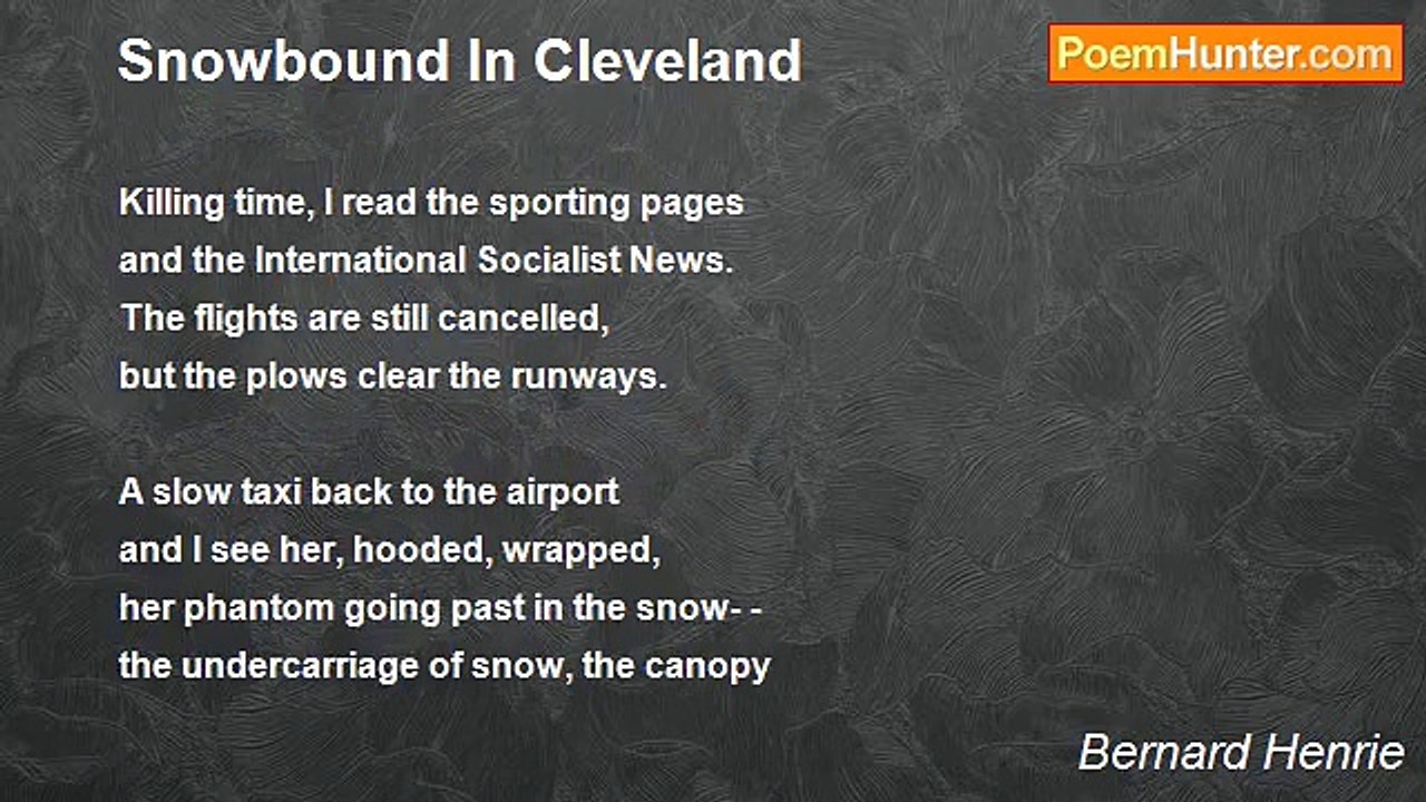 Bernard Henrie - Snowbound In Cleveland