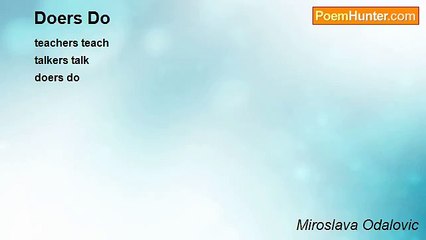 Miroslava Odalovic - Doers Do