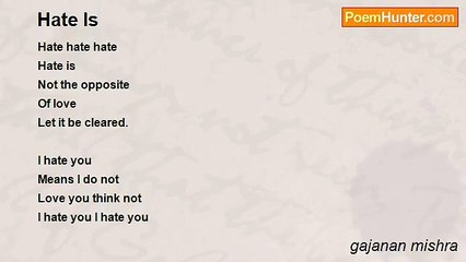 gajanan mishra - Hate Is
