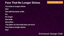 Emmanuel George Cefai - Face That No Longer Shines
