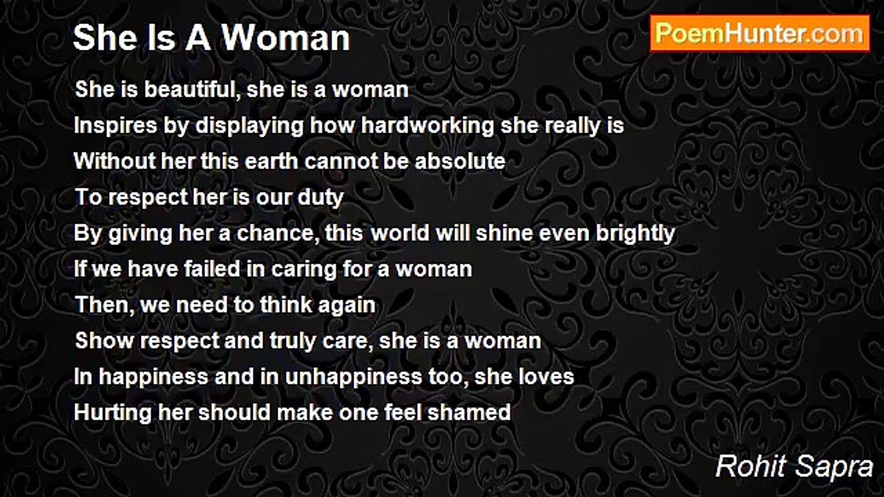 Rohit Sapra - She Is A Woman