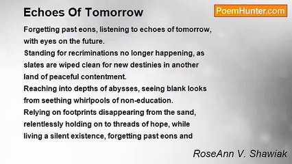 RoseAnn V. Shawiak - Echoes Of Tomorrow