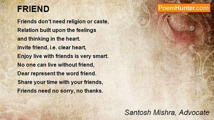 Santosh Mishra, Advocate - FRIEND