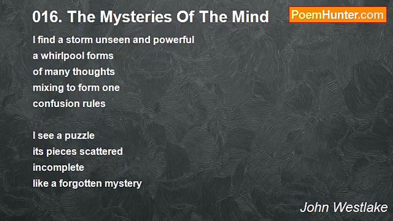 John Westlake - 016. The Mysteries Of The Mind