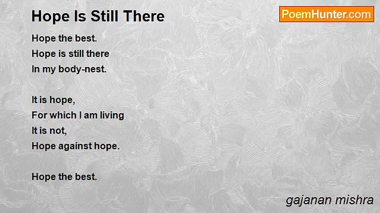 gajanan mishra - Hope Is Still There