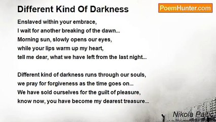 Nikola Pajtic - Different Kind Of Darkness