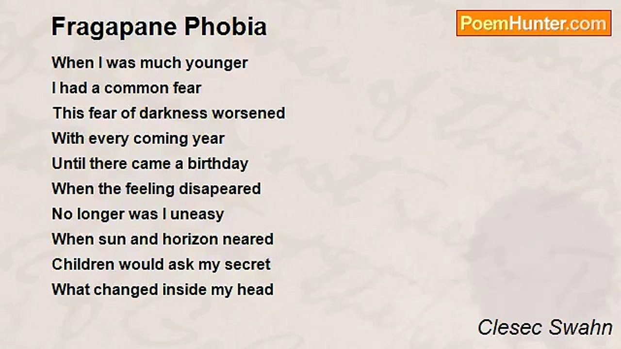 Clesec Swahn - Fragapane Phobia