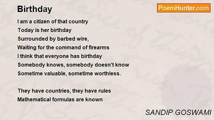 SANDIP GOSWAMI - Birthday