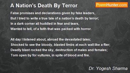 Dr. Yogesh Sharma - A Nation's Death By Terror