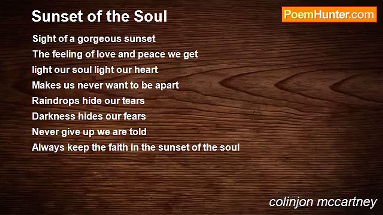 colinjon mccartney - Sunset of the Soul