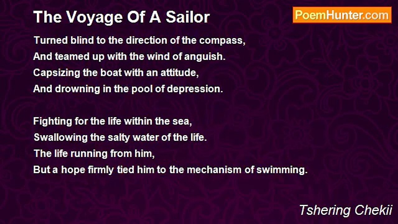 Tshering Chekii - The Voyage Of A Sailor