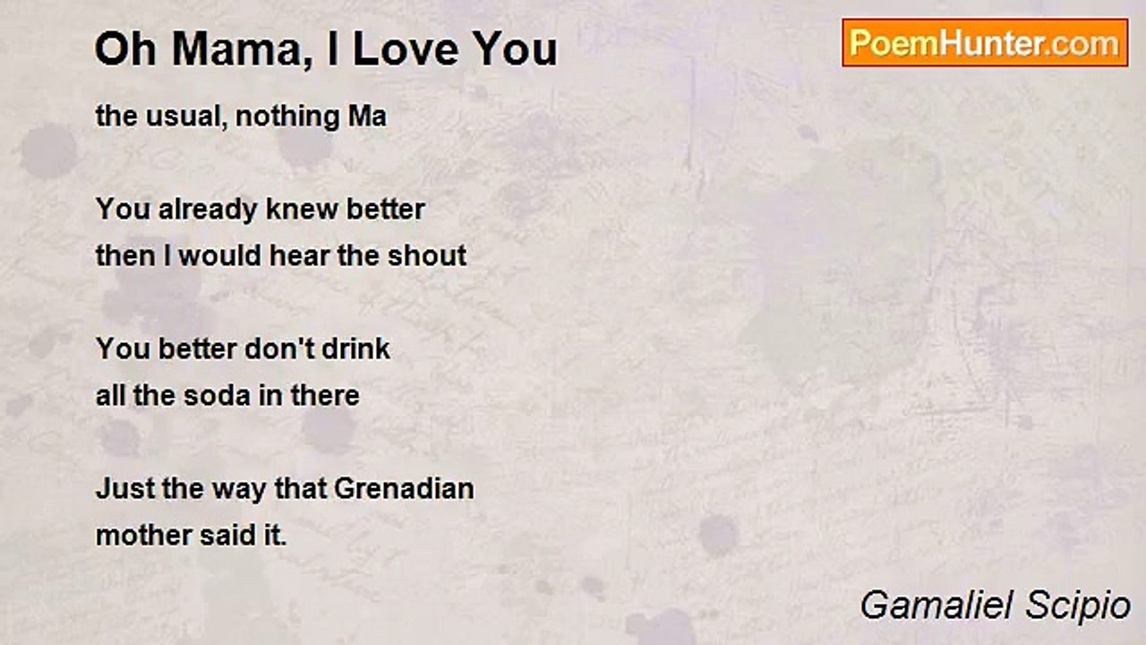 Gamaliel Scipio - Oh Mama, I Love You