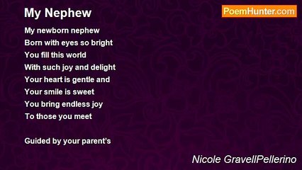 Nicole GravellPellerino - My Nephew