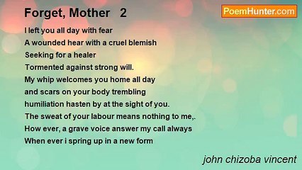 john chizoba vincent - Forget, Mother   2