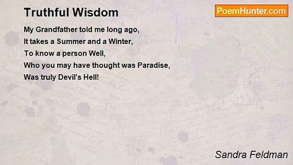 Sandra Feldman - Truthful Wisdom